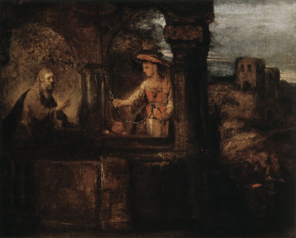 'Christ and the Woman of Samaria', 1659.  Artist: Rembrandt Harmensz van Rijn