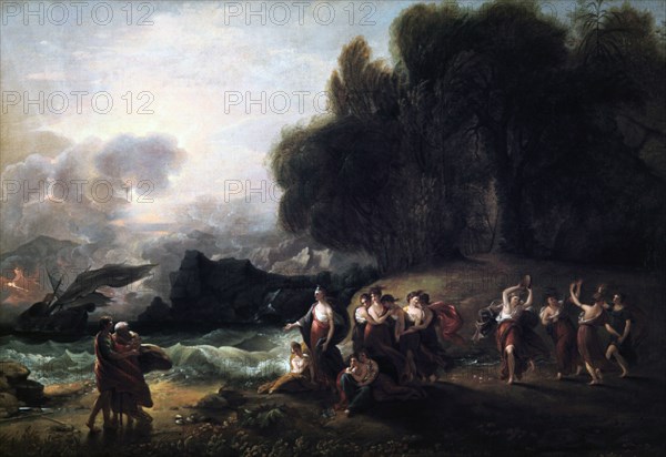 'Calypso's Reception of Telemachus and Mentor', 1801.  Artist: Benjamin West