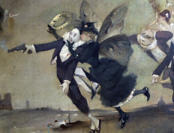 'Parce Domine', detail, c1884.  Artist: Léon Adolphe Willette