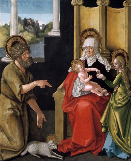 'Saint Anne with the Christ Child, the Virgin, and Saint John the Baptist', c1511. Artist: Hans Baldung