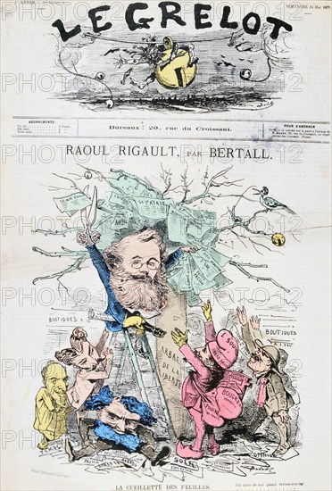 Caricature of Raoul Rigault, 14th May 1871.  Artist: Bertall