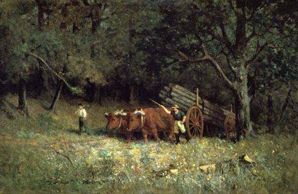 'Driving Home the Cows', 1881.  Artist: Edward Mitchell Bannister