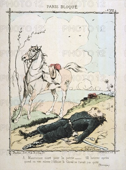 Paris besieged, 1870-1871. Artist: Anon