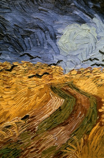 'Wheatfield with Crows', (detail) 1890.  Artist: Vincent van Gogh