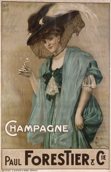 'Champagne', 19th century.  Creator: Nicolas-Toussaint Charlet.