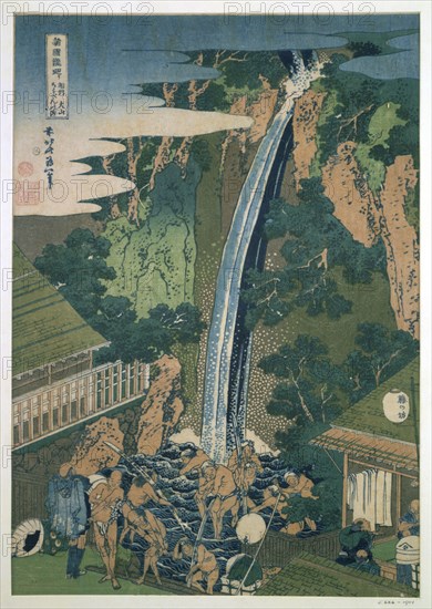 'Waterfall of Roben, Oyama', Japan, 1827. Artist: Hokusai