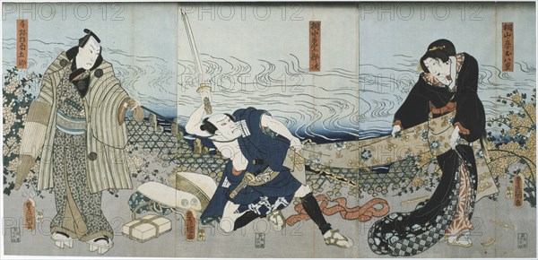 'Theatre Scene', 1844. Artist: Utagawa Kunisada