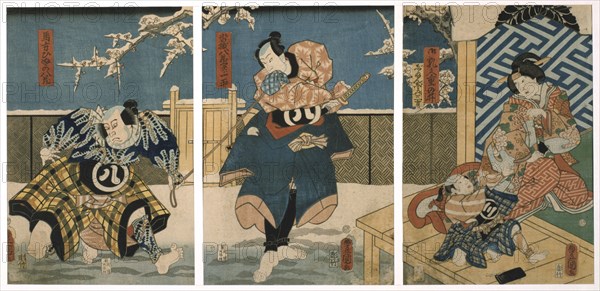 'Theatre Scene', 1844. Artist: Utagawa Kunisada