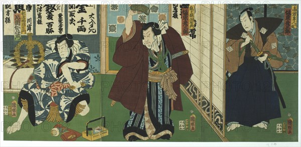 'Theatre Scene', 1844. Artist: Utagawa Kunisada