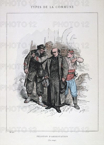'Peloton d'Arrestation', Paris Commune, 1871. Artist: Anon