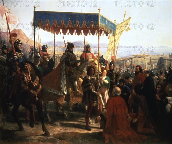 'Entrance of Charles VIII into Naples, 12th May 1495' (19th century). Artist: Anon