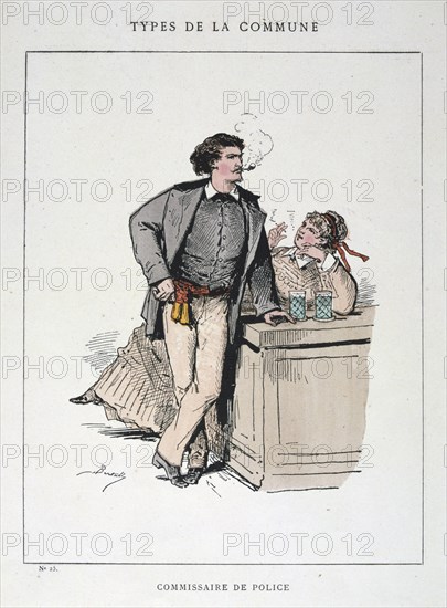 'Commissaire de Police', Paris Commune, 1871. Artist: Anon