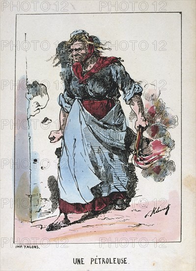 'Une Petroleuse', Paris Commune, 1871. Artist: Anon