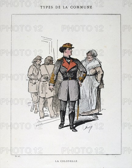 'La Colonelle', Paris Commune, 1871. Artist: Anon