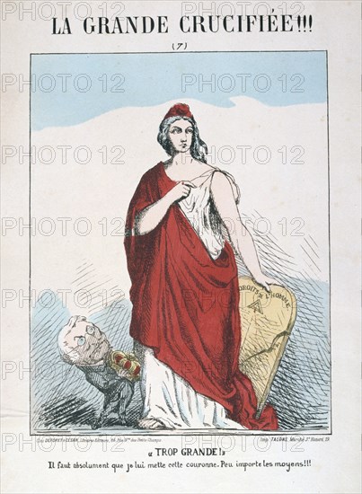 Allegory of Republican France, 1871.  Artist: E Courtaux