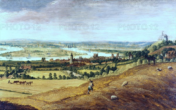 'The Environs of London from Greenwich', c1620-1630. Artist: Anon