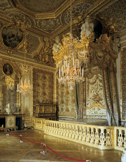 The Queen's Bedchamber, The Queen's Suite (Grand Appartement de la Reine) Artist: Unknown