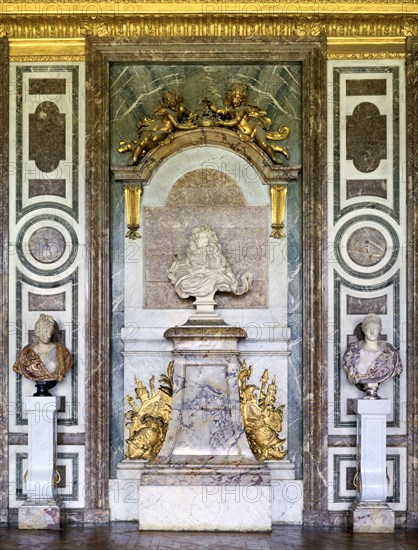 Bust of Louis XIV, Salon de Diane, Grand Apartment, Chateau de Versailles, France, 17th century. Artist: Gian Lorenzo Bernini