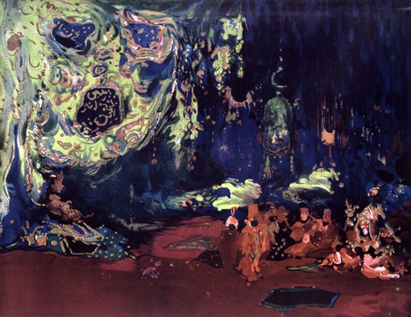 Set design for the ballet Scheherazade, c1913. Artist: Leon Bakst