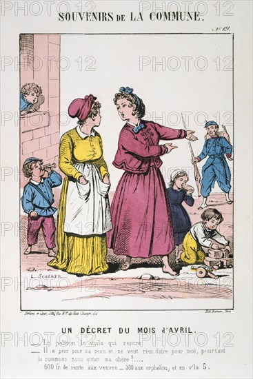 Paris Commune, 1871. Artist: Anon