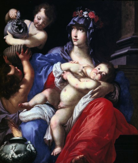 'Charity', 17th century. Artist: Cesare Dandini