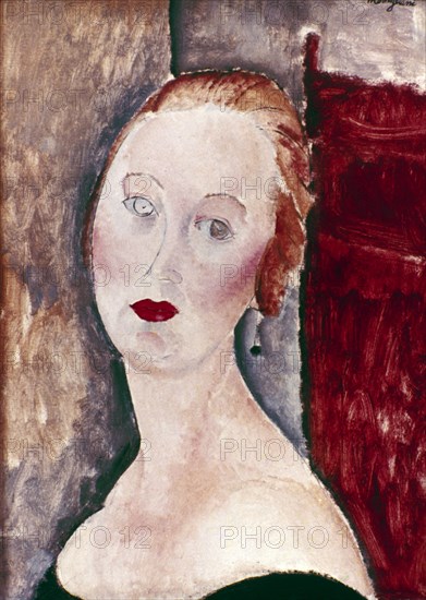 'A Blond Woman. (Portrait of Germaine Survage)', 1918.  Artist: Amadeo Modigliani