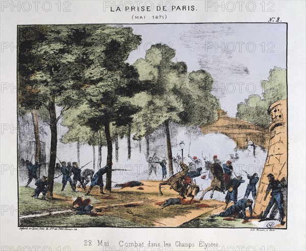 'La Prise de Paris', 22 May 1871. Artist: Anon