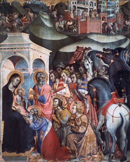 Adoration of the Magi, 1380s. Artist: Bartolo di Fredi