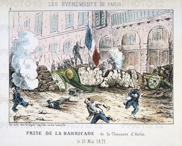 Paris Commune, 1871. Artist: Anon