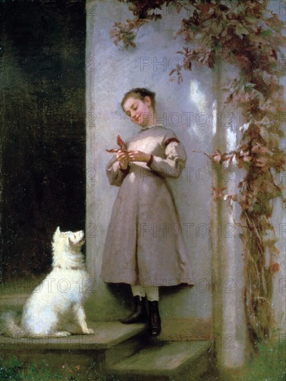 'Playmates', 1868. Artist: George Cochran Lambdin