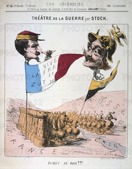 'Echec au Roi', Franco-Prussian War, 1870-1871.  Artist: Anon