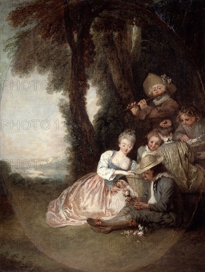 'Champetre Concert', 1715. Artist: Jean-Antoine Watteau