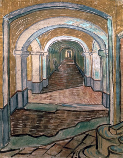 'Vestibule of Asylum', 1889. Artist: Vincent van Gogh