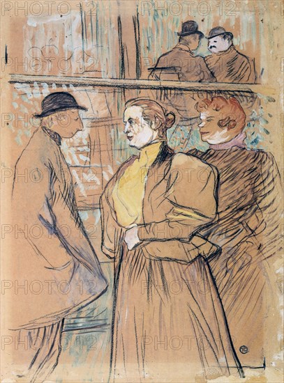 'In the Moulin Rouge', 19th century. Artist: Henri de Toulouse-Lautrec