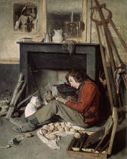 'Studio Interior', 1845.  Artist: Octave Tassaert