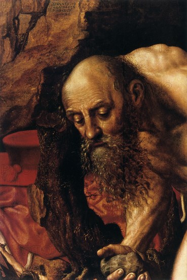 'St Jerome', detail, 1543.  Artist: Jan Sanders van Hemessen