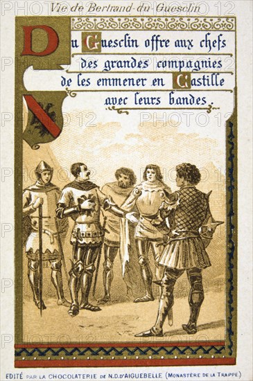 Scene from the life of Bertrand du Guesclin, (19th century). Artist: Unknown