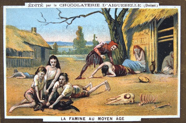 Famine in the Middle Ages, (19th century). Artist: Unknown