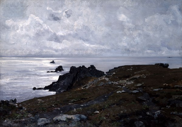 'Strong Current Point', 1884.  Artist: Emmanuel Lansyer