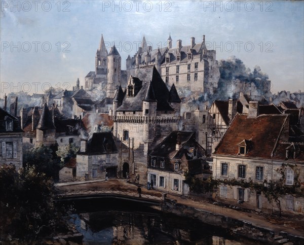 'The Port of Cordelieres and Castle Loches', 1891.  Artist: Emmanuel Lansyer