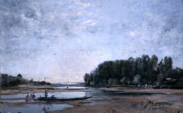 'Fishing Boats on the Loire', 1865. Artist: Emmanuel Lansyer