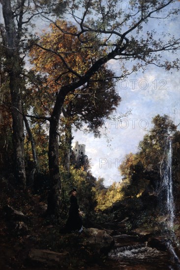 'The Autumn Walk', 1869.   Artist: Emmanuel Lansyer