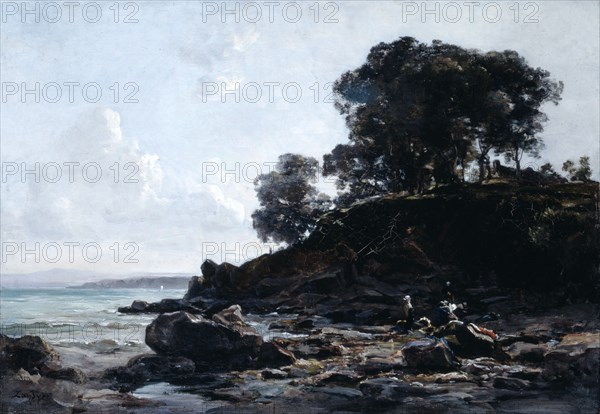 'Laundrette at Low Tide', 1891.  Artist: Emmanuel Lansyer