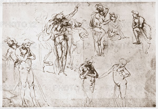 'The Adoration of the Kings', c1481. Artist: Leonardo da Vinci