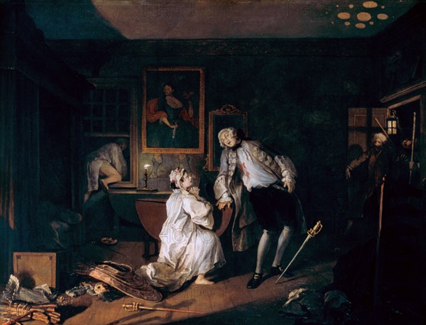 'Marriage A-la-Mode: 5. The Bagnio', c1743. Artist: William Hogarth