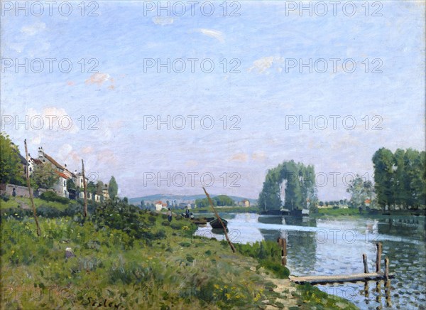 'Ile Saint-Denis', 1872. Artist: Alfred Sisley