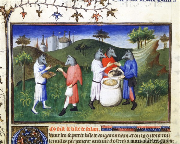 Dog-headed men, late 13th century, (early 15th century).