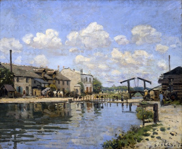 'The Canal Saint-Martin, Paris', 1872. Artist: Alfred Sisley