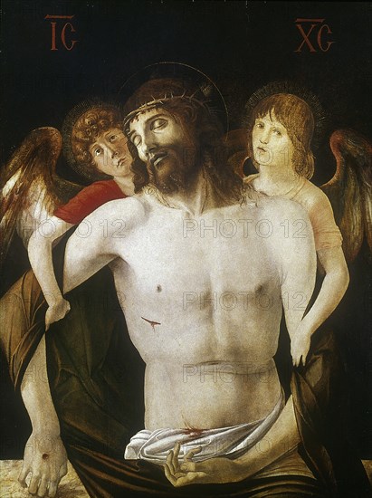 'The Dead Christ Supported by Angels', 1465-1470. Artist: Giovanni Bellini