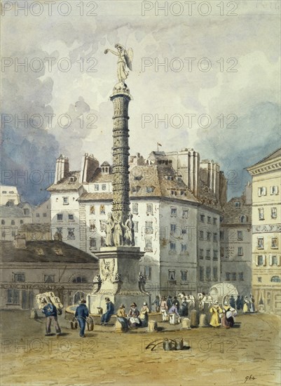 Napoleon's Column, Place du Chatelet, Paris, 19th century. Artist: Anon